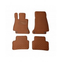 Kilimėliai QuiltyMats MERCEDES-BENZ E-class W213 2016-2023 (4 vnt.), Brown-Brown /55-14