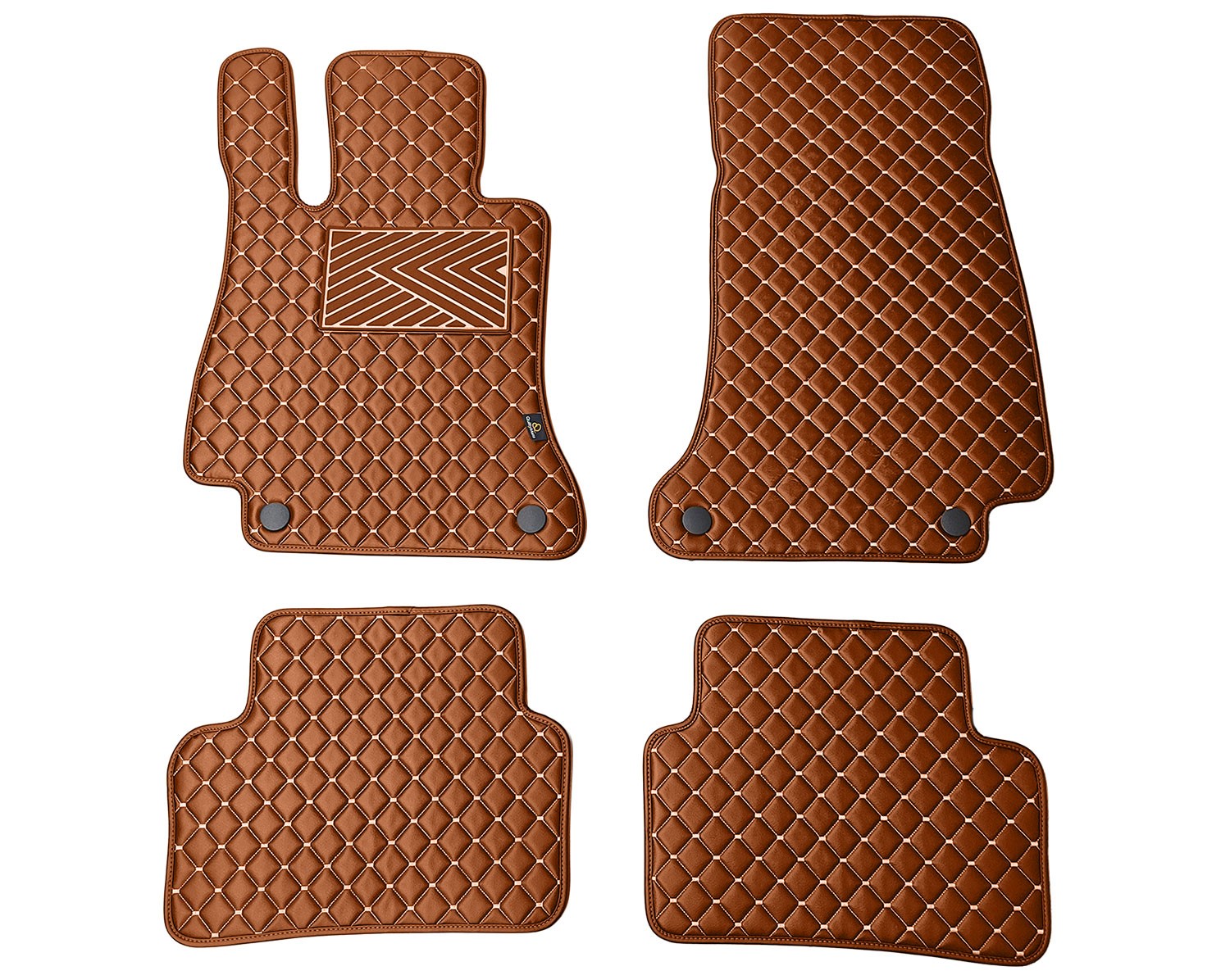  Kilimėliai QuiltyMats MERCEDES-BENZ E-class W213 2016-2023 (4 vnt.), Brown-Brown /55-14 Automobiliniai kilimėliai