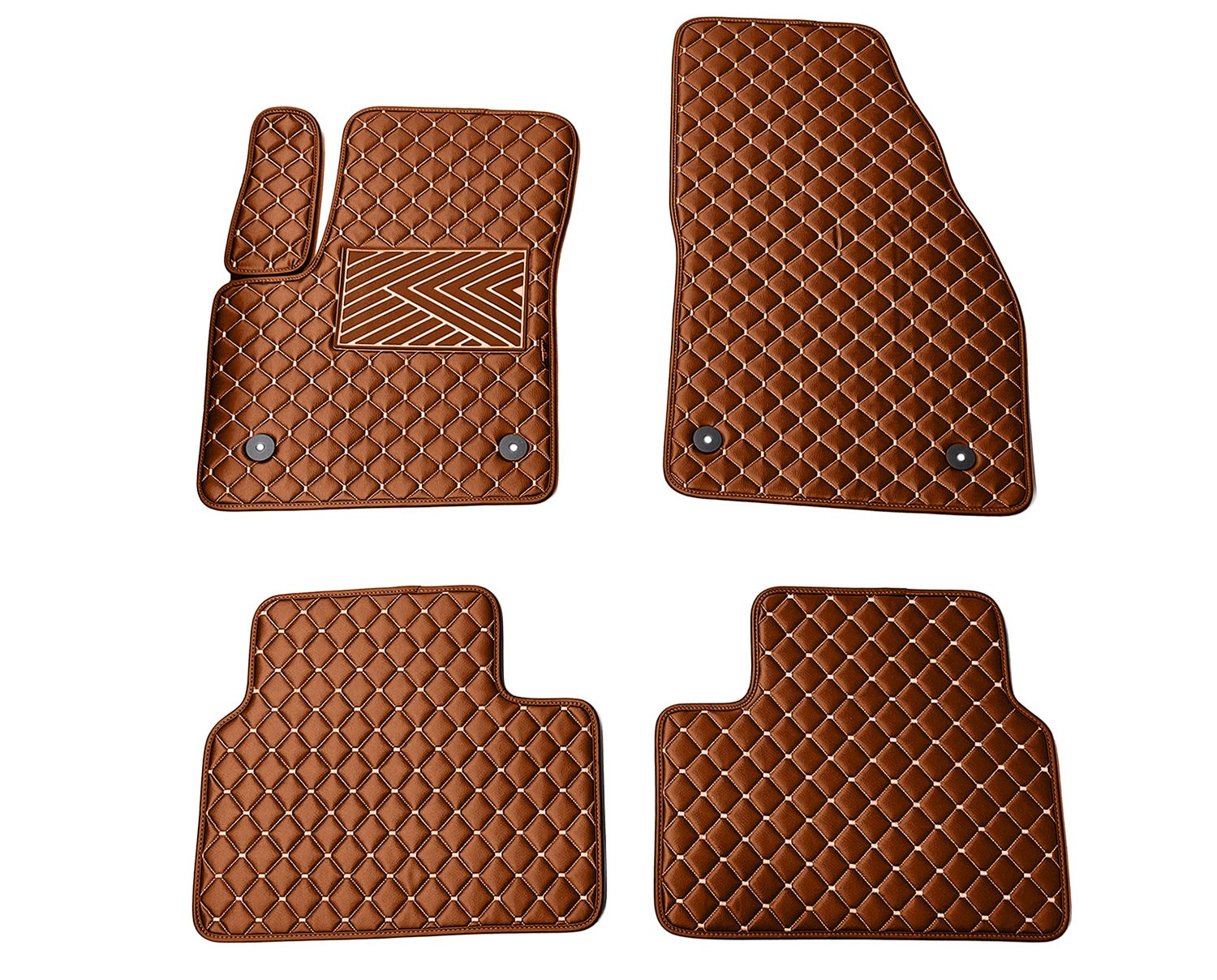  Kilimėliai QuiltyMats OPEL MERIVA 2010-2017 (B) (4 vnt.), Brown-Brown /55-14 Automobiliniai kilimėliai