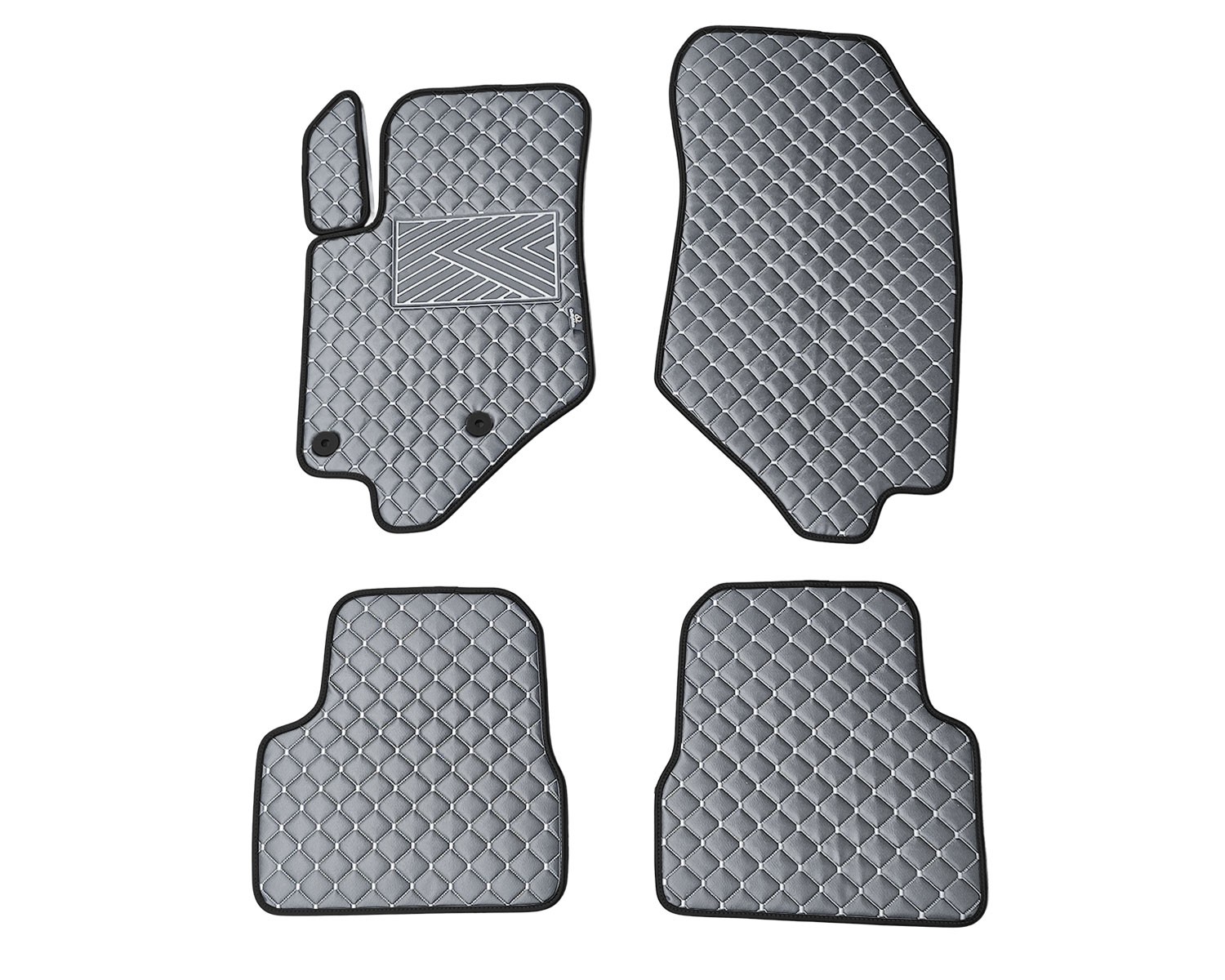 Kilimėliai QuiltyMats PEUGEOT 2008 2019- (4 vnt.), D.Gray-Gray /33-14 Automobiliniai kilimėliai