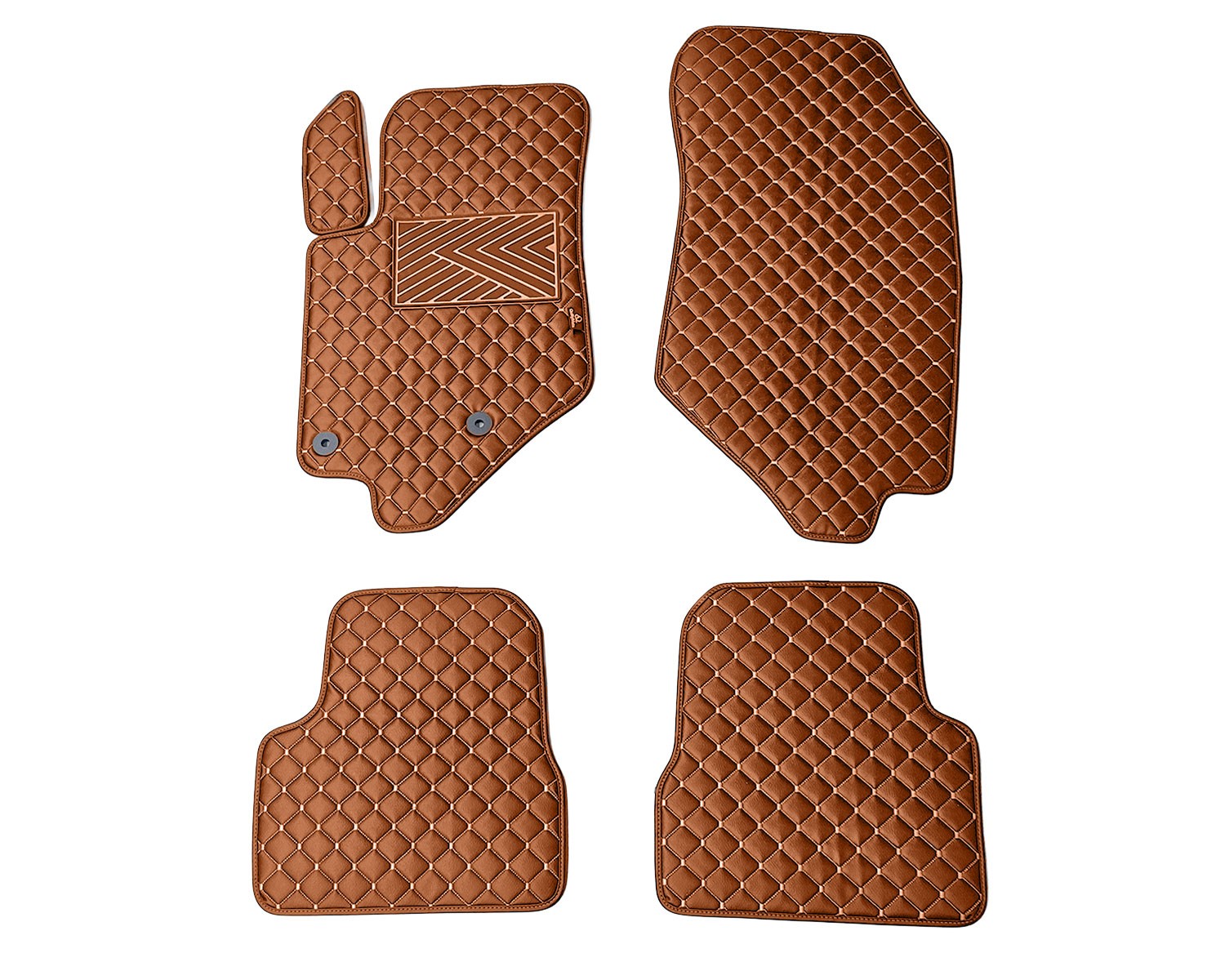 Kilimėliai QuiltyMats PEUGEOT 208 2019- (4 vnt.), Brown-Brown /55-14 Automobiliniai kilimėliai Kilimėliai QuiltyMats PEUGEOT 208 2019- (4 vnt.), Brown-Brown /55-14 Automobiliniai kilimėliai