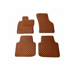 Kilimėliai QuiltyMats SKODA SUPERB 2015-2023 (4 vnt.), Brown-Brown /55-14