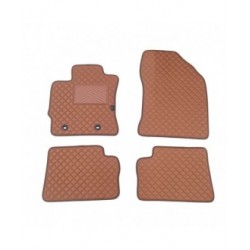 Kilimėliai QuiltyMats TOYOTA AURIS 2012-2019 (4 vnt.), Brown-Brown /55-14