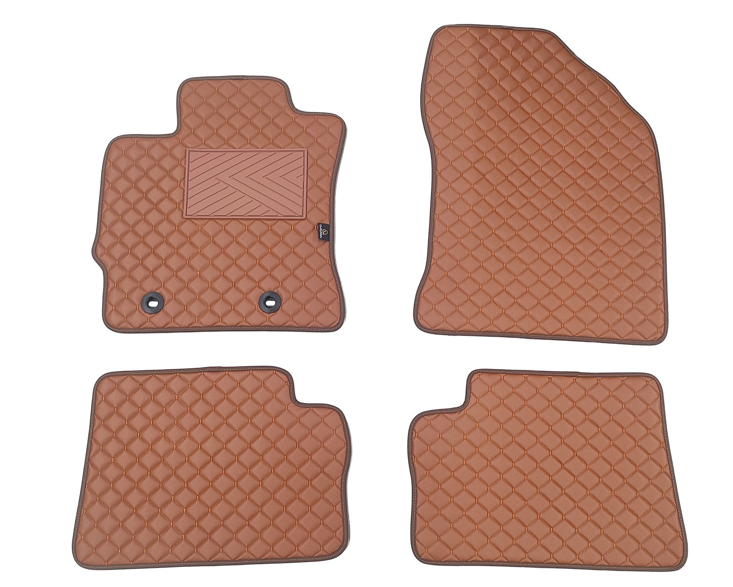  Kilimėliai QuiltyMats TOYOTA AURIS 2012-2019 (4 vnt.), Brown-Brown /55-14 Automobiliniai kilimėliai