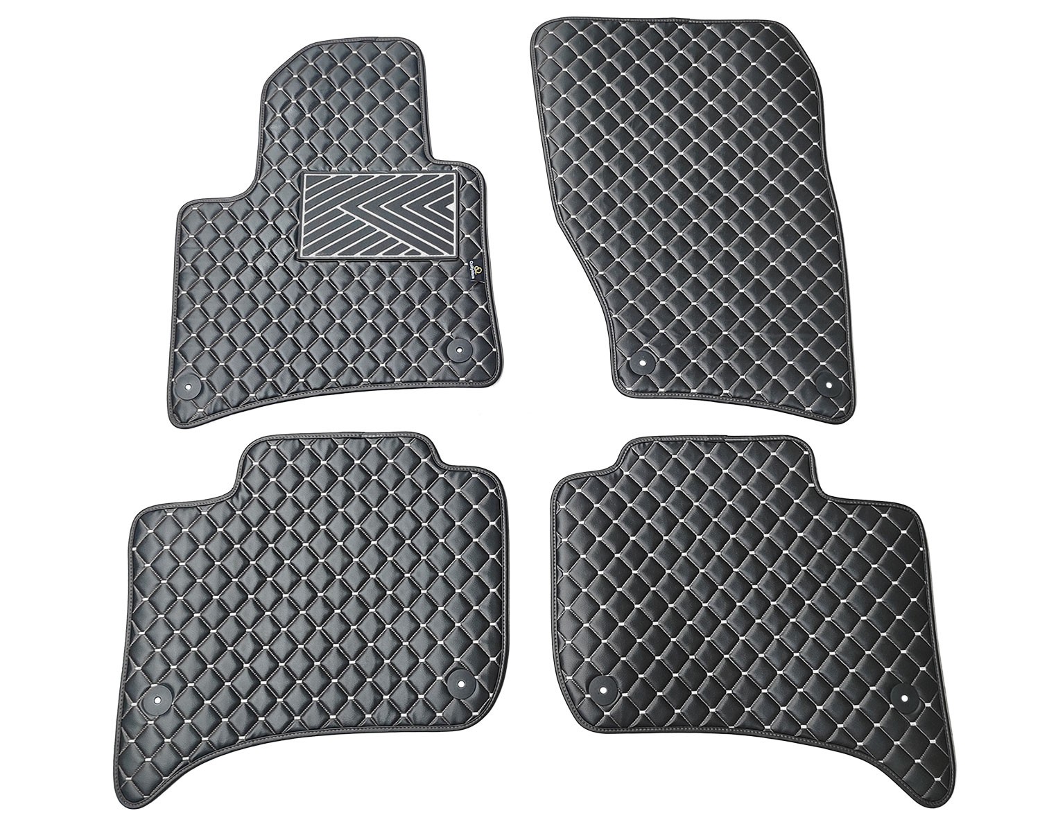  Kilimėliai QuiltyMats VOLKSWAGEN TOUAREG 2010-2018 (4 vnt.), Black-Gray /13-14 Automobiliniai kilimėliai