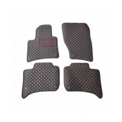 Kilimėliai QuiltyMats VOLKSWAGEN TOUAREG 2010-2018 (4 vnt.), Black-Red /16-14