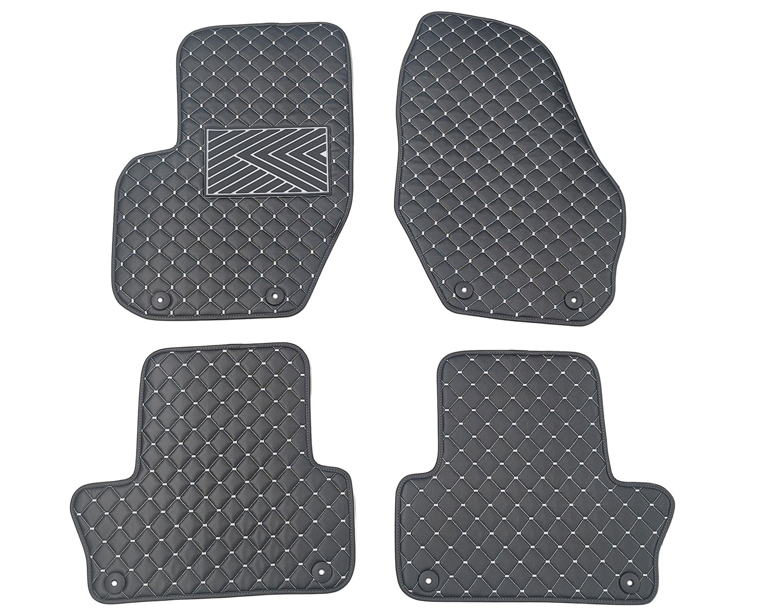 Kilimėliai QuiltyMats VOLVO XC60 2008-2017 (4 vnt.), Black-Gray /13-14 Automobiliniai kilimėliai Kilimėliai QuiltyMats VOLVO XC60 2008-2017 (4 vnt.), Black-Gray /13-14 Automobiliniai kilimėliai