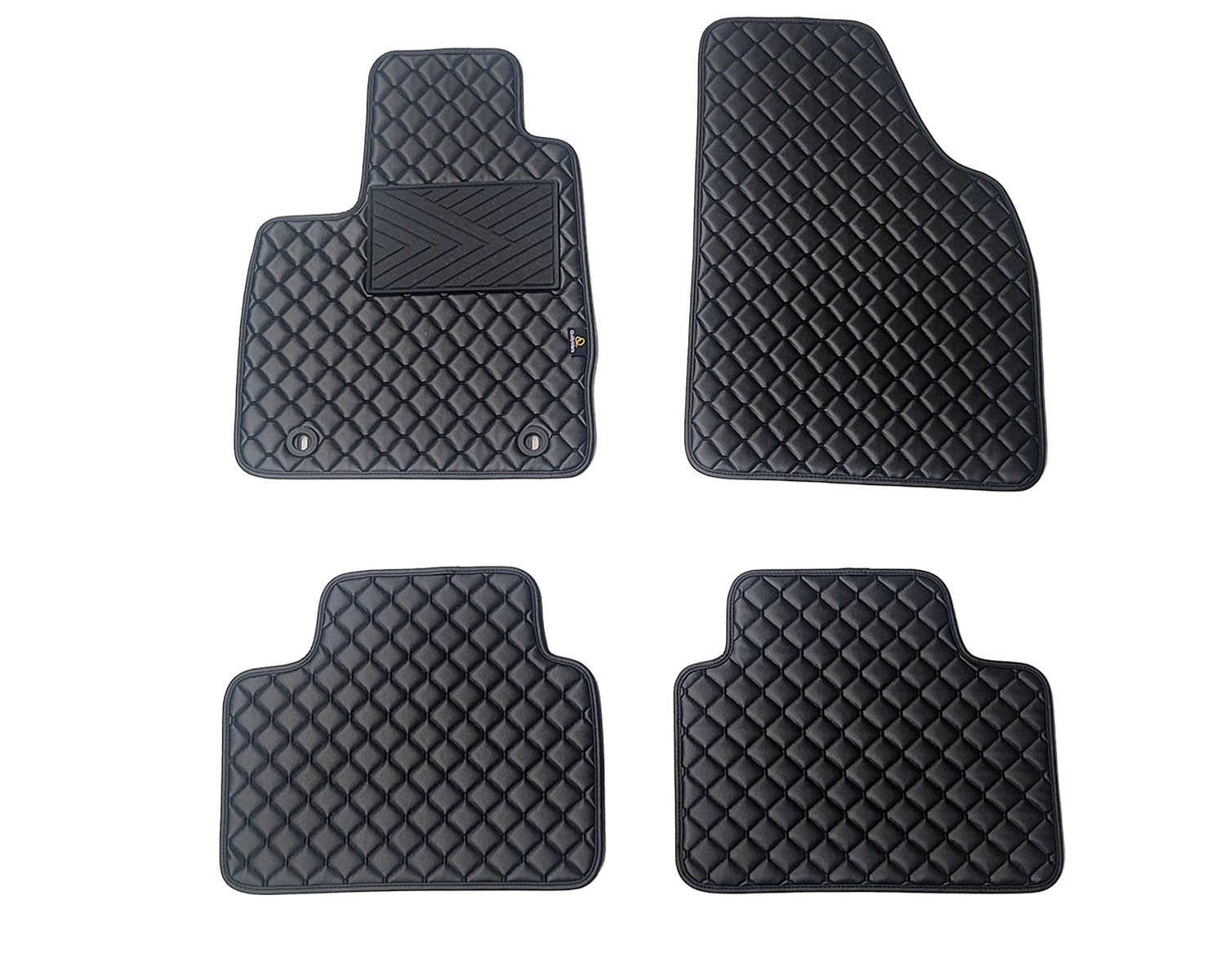  Kilimėliai QuiltyMats MG 3 2024- (4 vnt.), Black-Black /11-14 Automobiliniai kilimėliai