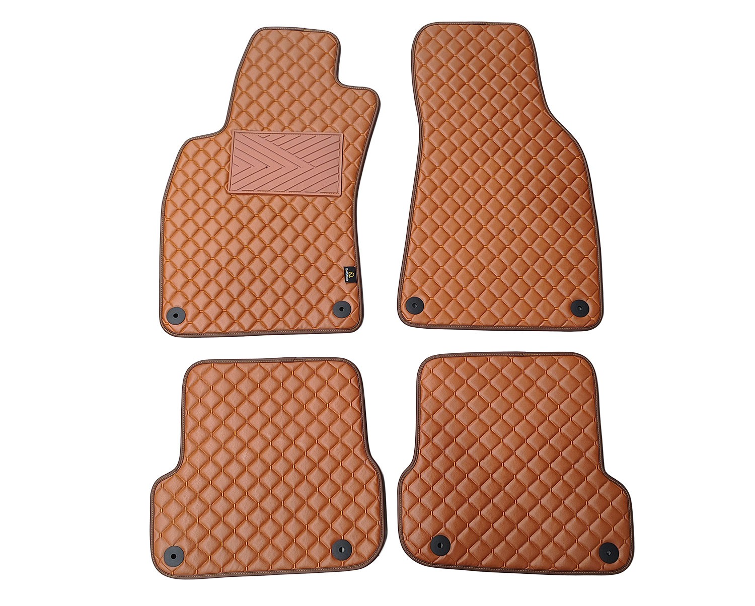  Kilimėliai QuiltyMats AUDI A6 2006-2011 (C6) (4 vnt.), Brown-Brown /55-14 Automobiliniai kilimėliai