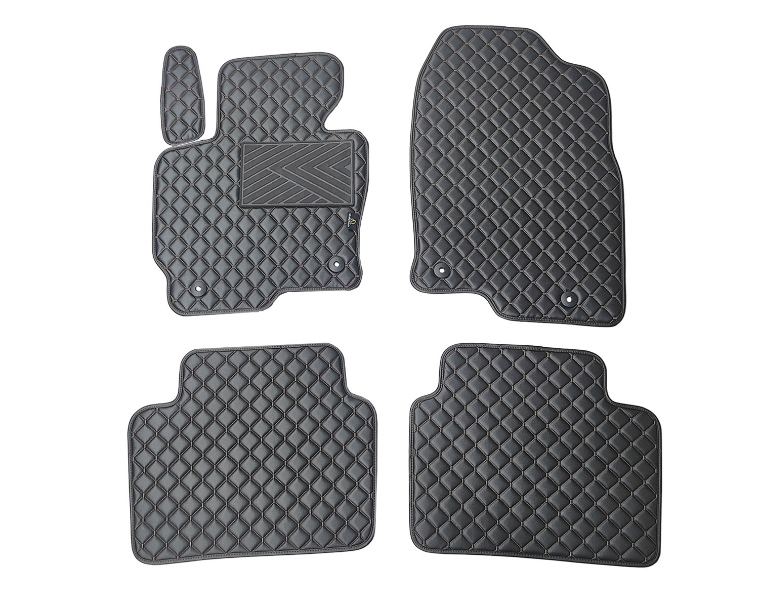  Kilimėliai QuiltyMats MAZDA CX-5 2012-2016 (4 vnt.), Black-Black /11-14 Automobiliniai kilimėliai