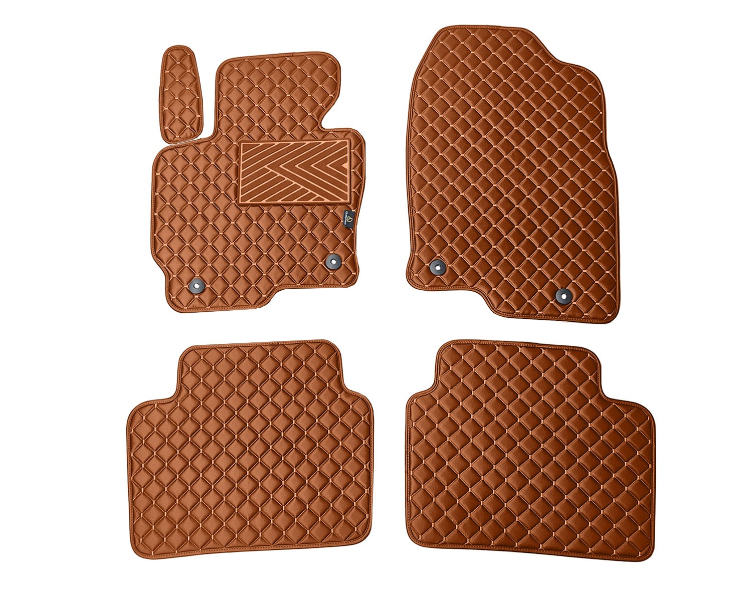  Kilimėliai QuiltyMats MAZDA CX-5 2012-2016 (4 vnt.), Brown-Brown /55-14 Automobiliniai kilimėliai