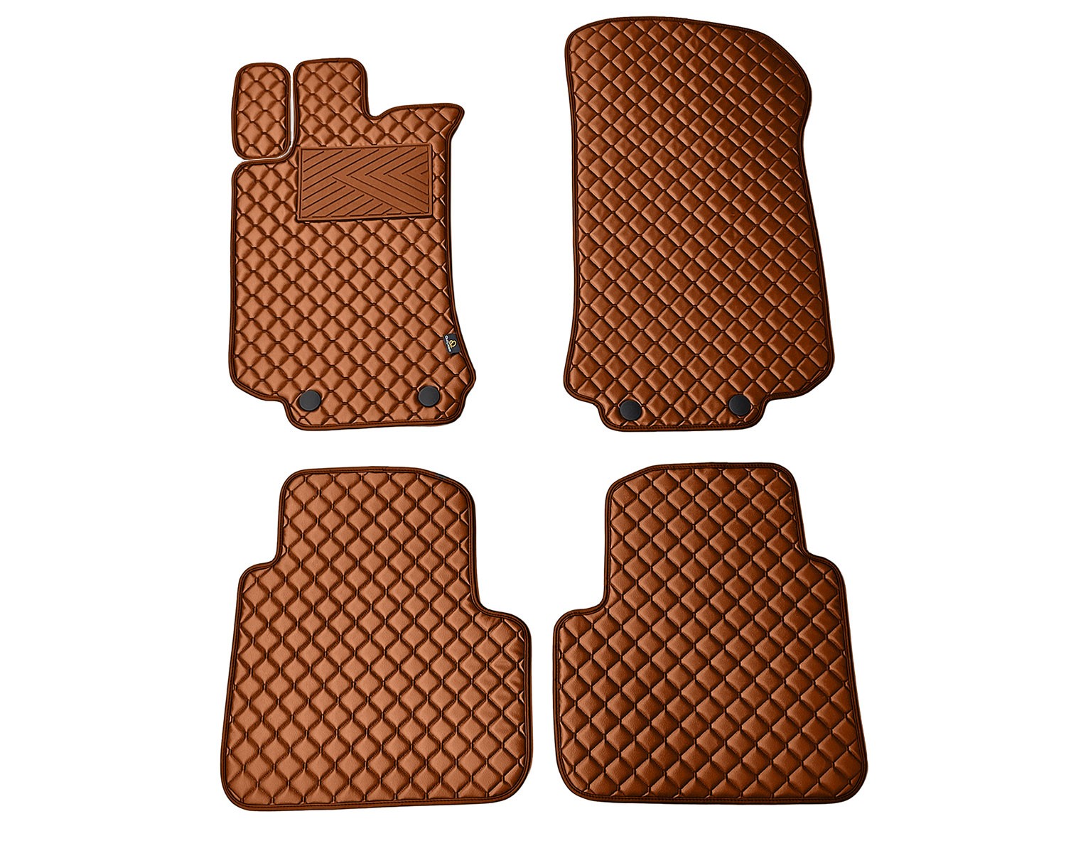  Kilimėliai QuiltyMats MERCEDES-BENZ R-class W251 2005-2015 (4 vnt.), Brown-Brown /55-14 Automobiliniai kilimėliai