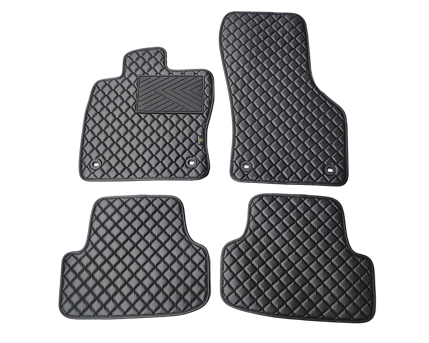 Kilimėliai QuiltyMats SKODA KAROQ 2017- (4 vnt.), Black-Black /11-14 Automobiliniai kilimėliai Kilimėliai QuiltyMats SKODA KAROQ 2017- (4 vnt.), Black-Black /11-14 Automobiliniai kilimėliai