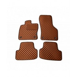 Kilimėliai QuiltyMats SKODA KAROQ 2017- (4 vnt.), Brown-Brown /55-14