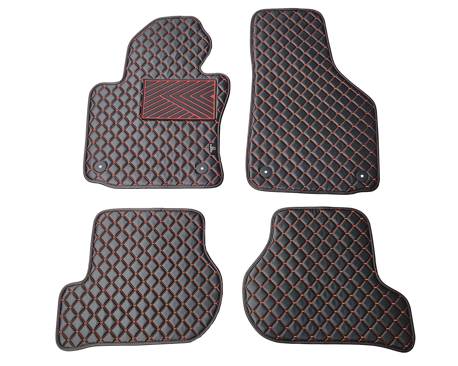 Kilimėliai QuiltyMats VOLKSWAGEN GOLF 2003-2009 (4 vnt.), Black-Red /16-14 Automobiliniai kilimėliai Kilimėliai QuiltyMats VOLKSWAGEN GOLF 2003-2009 (4 vnt.), Black-Red /16-14 Automobiliniai kilimėliai