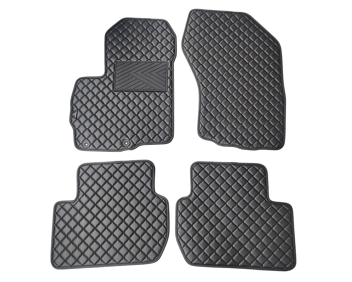  Kilimėliai QuiltyMats CITROEN C-CROSSER 2007-2012 (4 vnt.), Black-Black /11-14 Automobiliniai kilimėliai