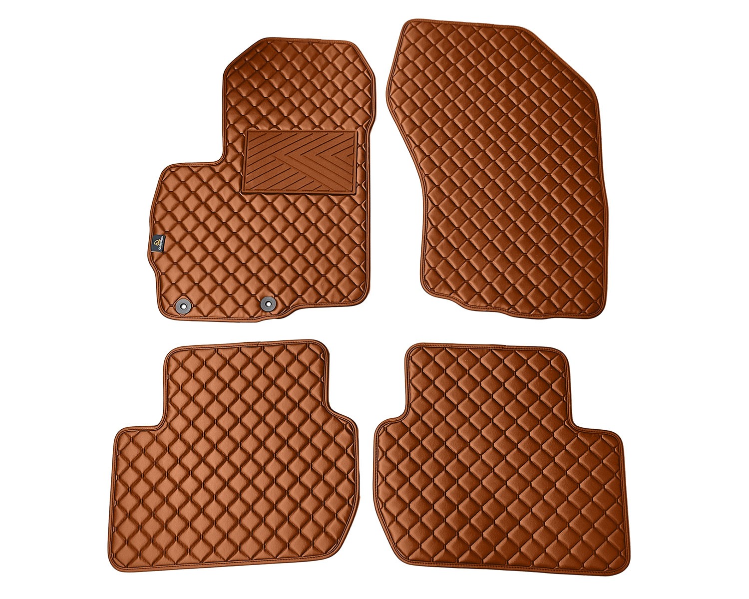  Kilimėliai QuiltyMats CITROEN C-CROSSER 2007-2012 (4 vnt.), Brown-Brown /55-14 Automobiliniai kilimėliai