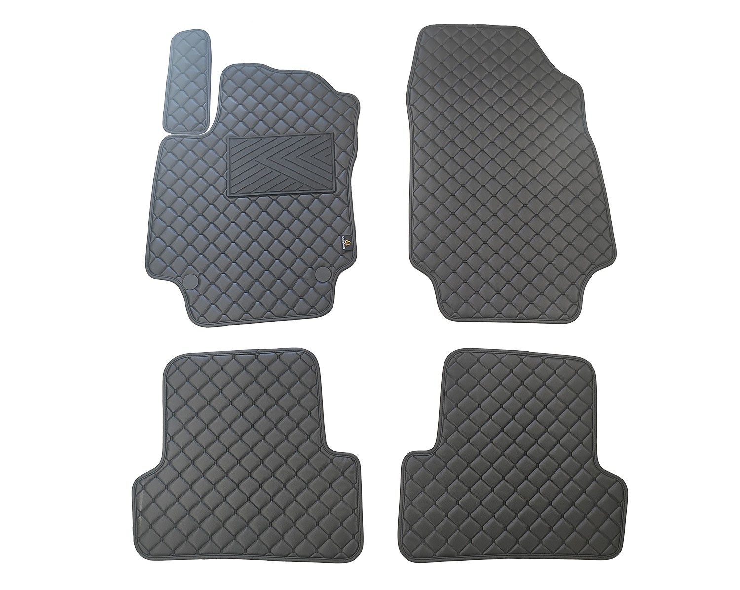  Kilimėliai QuiltyMats RENAULT CAPTUR 2013-2018 (4 vnt.), Black-Black /11-14 Automobiliniai kilimėliai