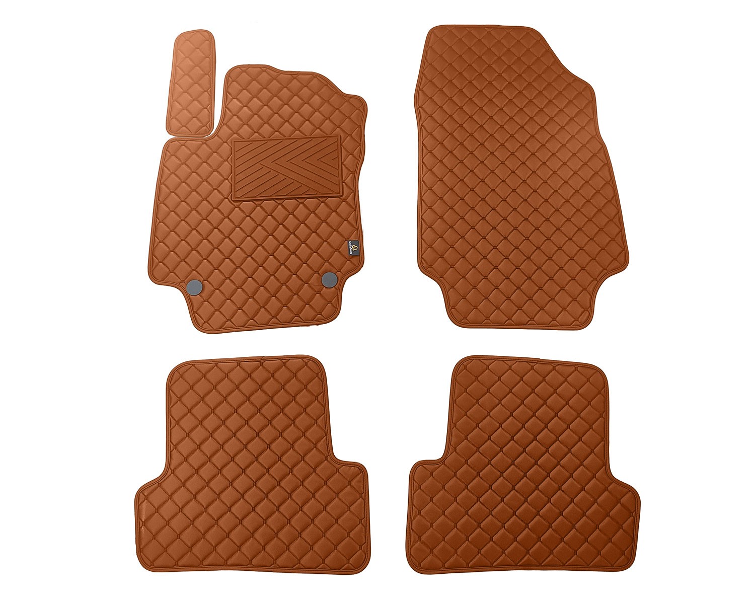  Kilimėliai QuiltyMats RENAULT CAPTUR 2013-2018 (4 vnt.), Brown-Brown /55-14 Automobiliniai kilimėliai