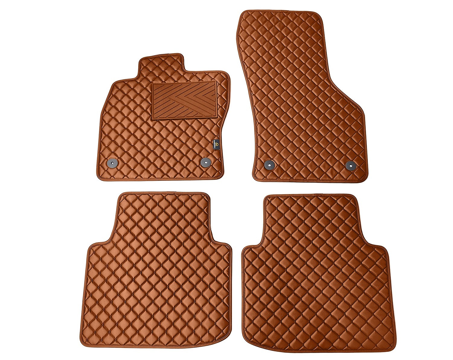  Kilimėliai QuiltyMats VOLKSWAGEN ARTEON 2017-2023 (4 vnt.), Brown-Brown /55-14 Automobiliniai kilimėliai