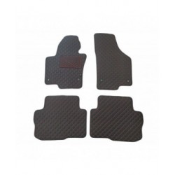 Kilimėliai QuiltyMats SKODA SUPERB 2008-2015 (4 vnt.), Black-Red /16-14