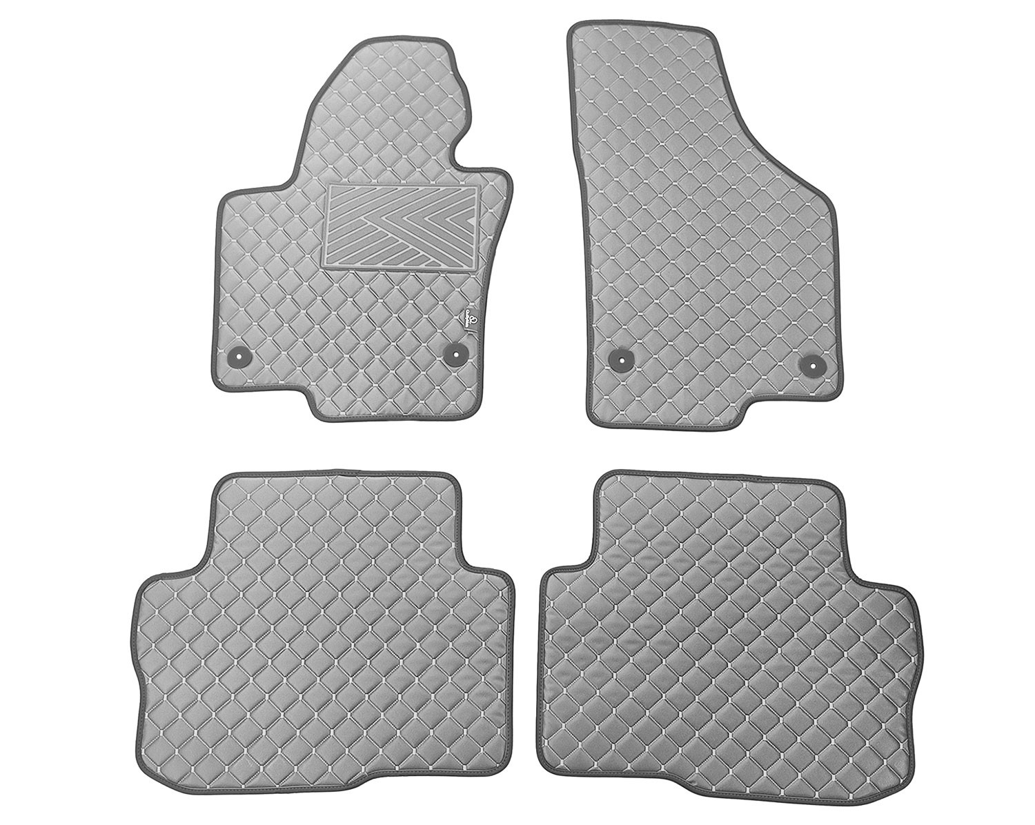  Kilimėliai QuiltyMats SKODA SUPERB 2008-2015 (4 vnt.), D.Gray-Gray /33-14 Automobiliniai kilimėliai