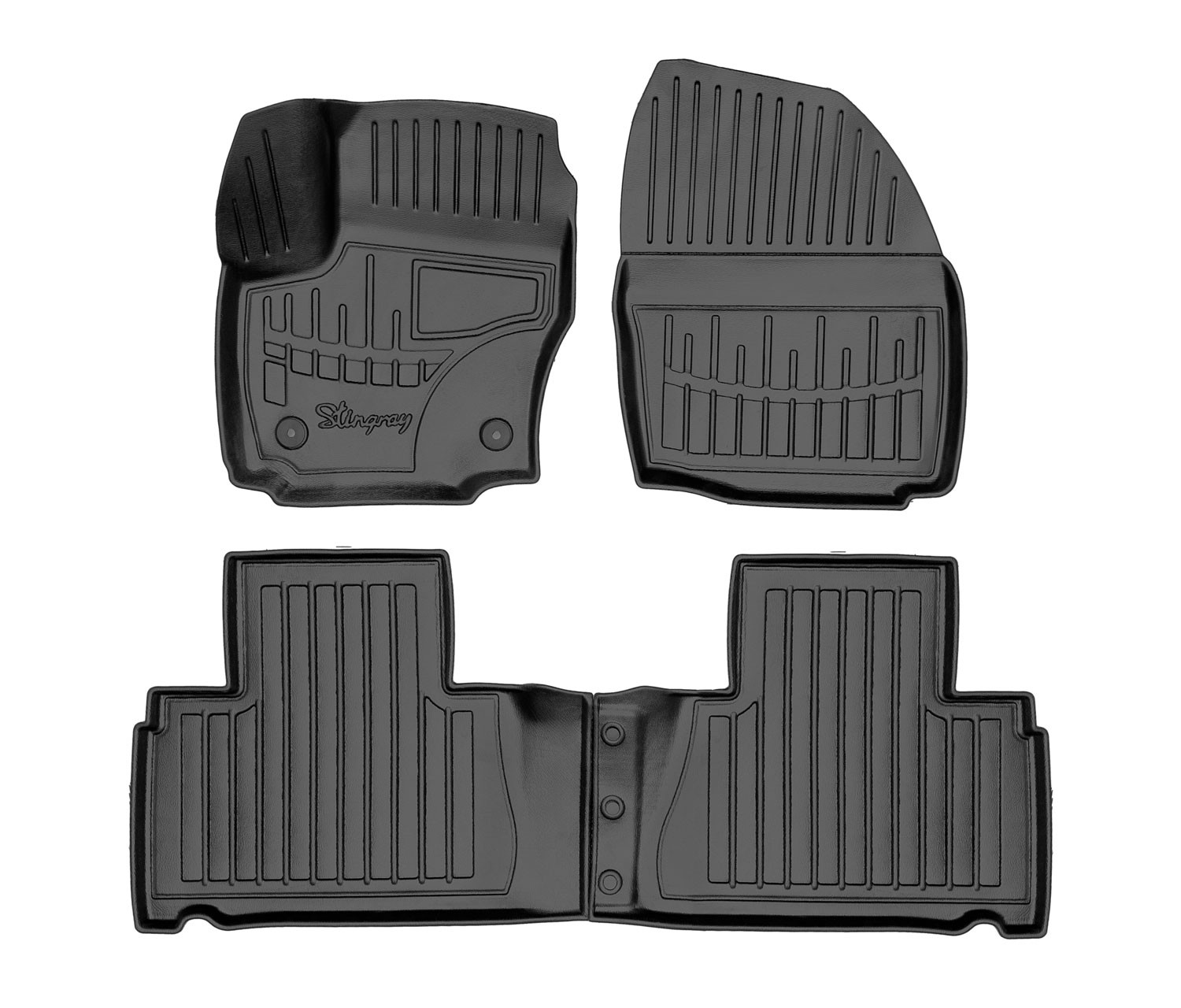  Kilimėliai 3D FORD S-Max 2011-2014, (apvalūs žiedai.), 4 vnt. juodi /5007154 Automobiliniai kilimėliai