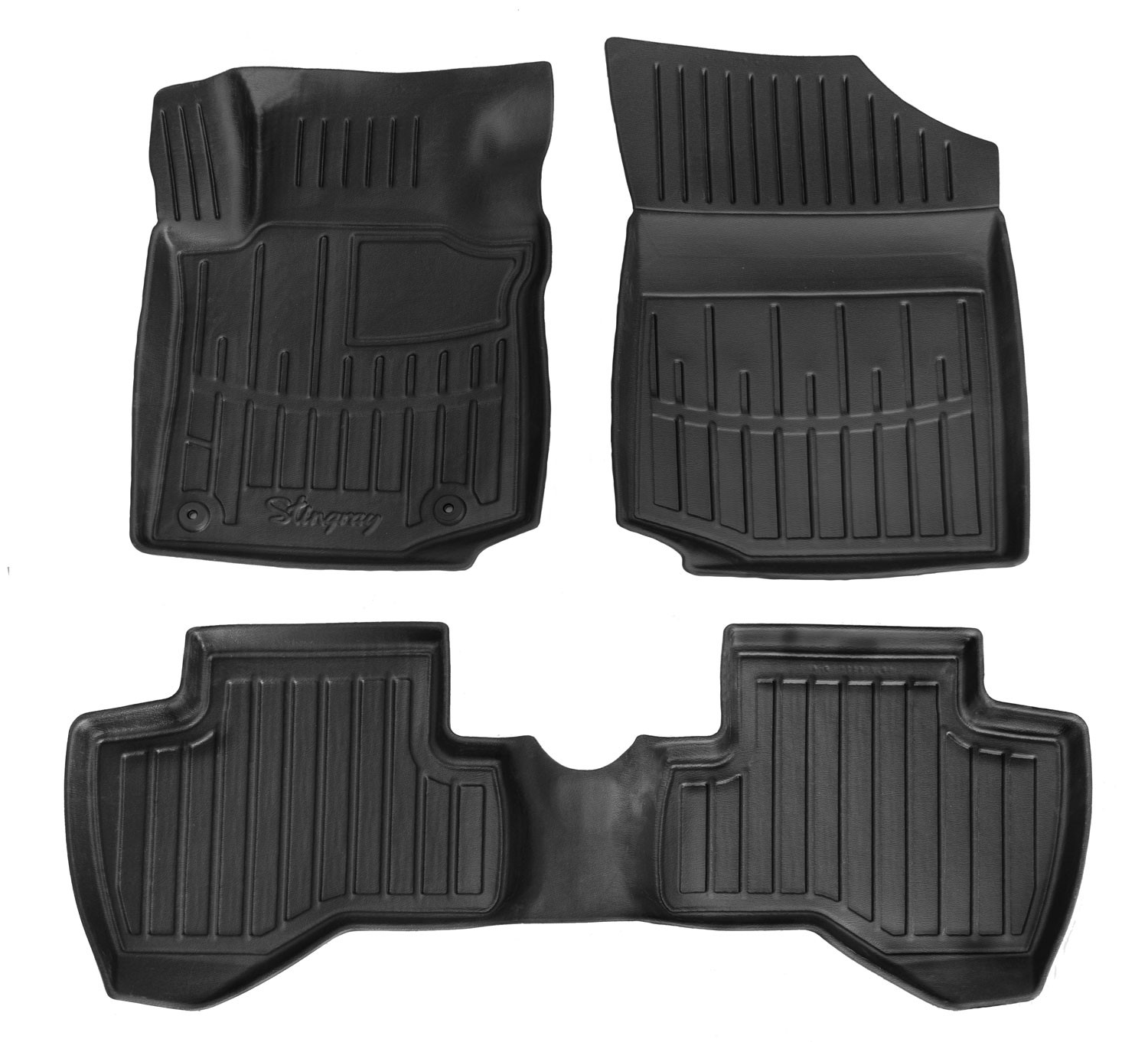 Kilimėliai 3D TOYOTA Aygo 2005-2014, 3 vnt. juodi /5016283 Automobiliniai kilimėliai
