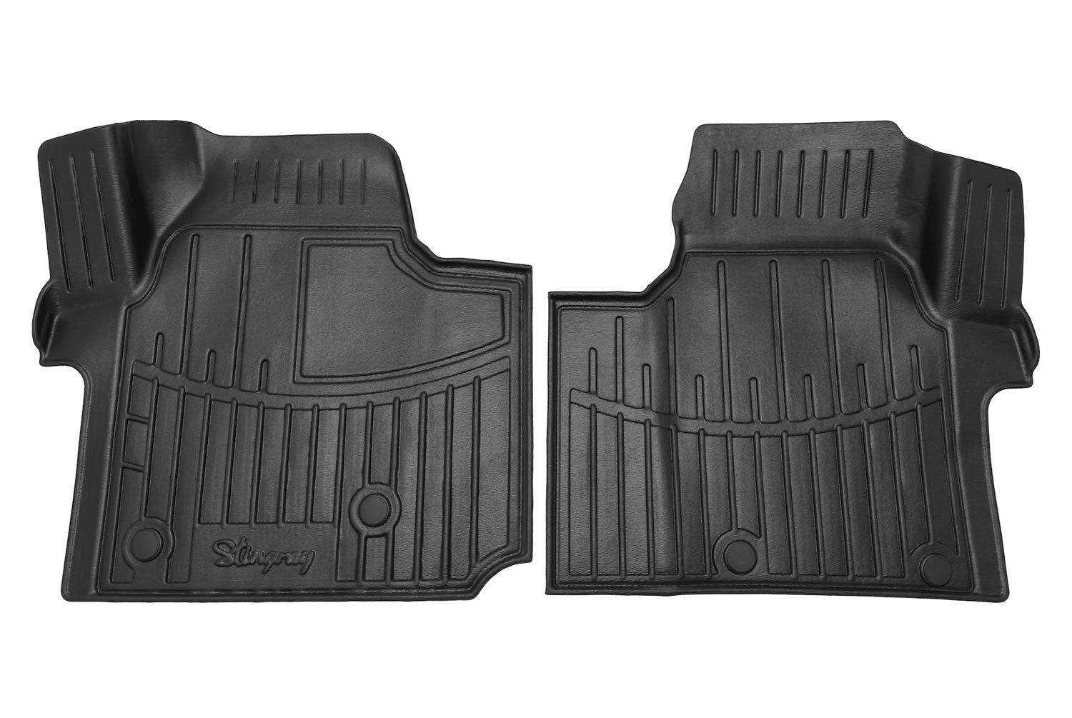  Kilimėliai 3D VOLKSWAGEN T7 2022-, (1+2, priekiniai), 2 vnt. juodi /5024482 Automobiliniai kilimėliai