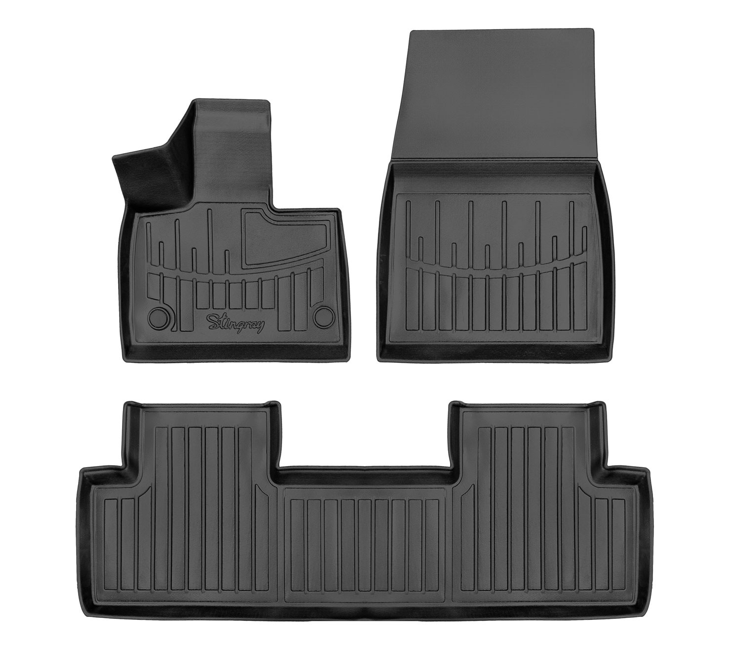  Kilimėliai 3D XIAOMI YU7 (MX11) 2025-, 3 vnt. juodi /5081013 Automobiliniai kilimėliai