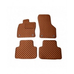Kilimėliai QuiltyMats SKODA OCTAVIA 2013-2020 (4 vnt.), Brown-Brown /55-14