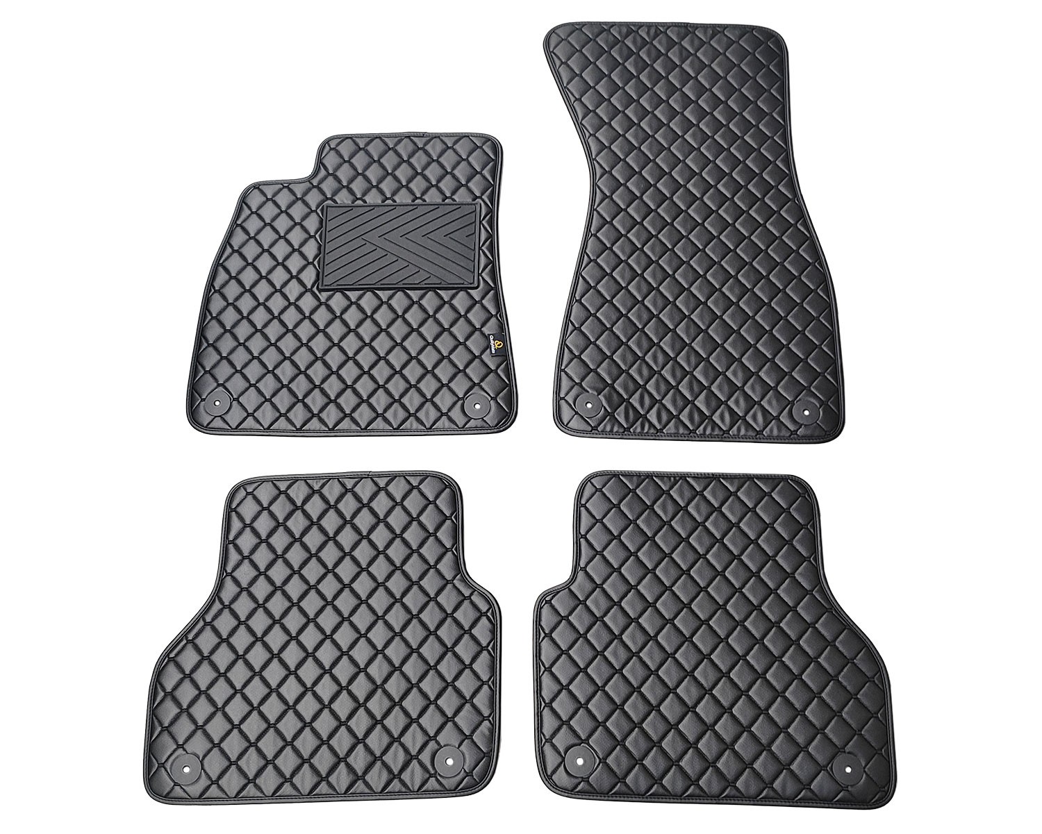  Kilimėliai QuiltyMats AUDI A6 2018- (C8) (4 vnt.), Black-Black /11-14 Automobiliniai kilimėliai