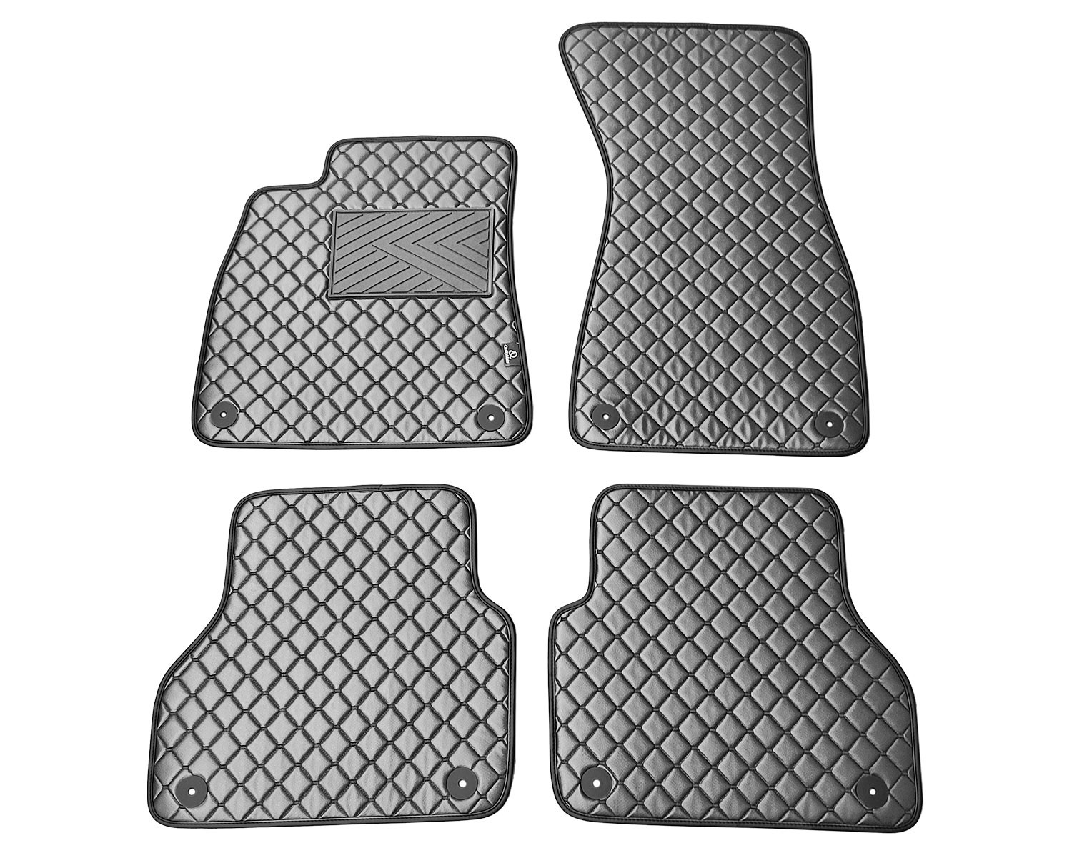  Kilimėliai QuiltyMats AUDI A6 2018-2025 (C8) (4 vnt.), D.Gray-Gray /33-14 Automobiliniai kilimėliai