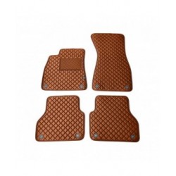 Kilimėliai QuiltyMats AUDI A6 2018-2025 (C8) (4 vnt.), Brown-Brown /55-14