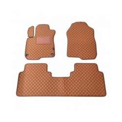 Kilimėliai QuiltyMats HONDA CR-V 2017-2023 (3 vnt.), Brown-Brown /55-16