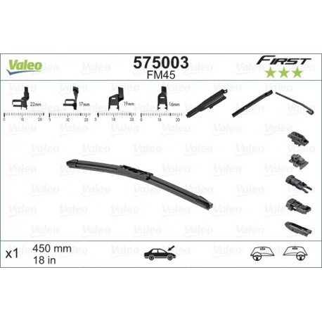 VALEO Valytuvas FM45 Valytuvai