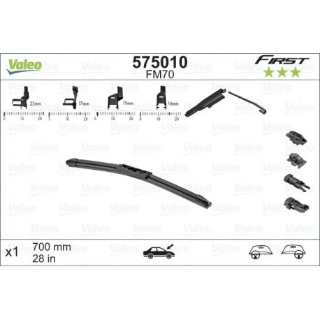 VALEO Valytuvas FM70 Valytuvai