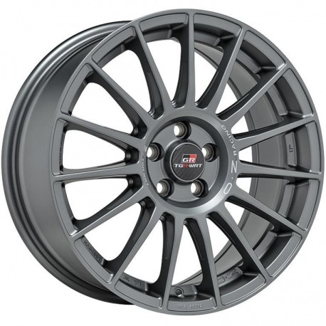 OZ Racing SUPERTURISMO TGR-WRT MATT GRAPHITE + SILVER LETTERING Ratlankiai