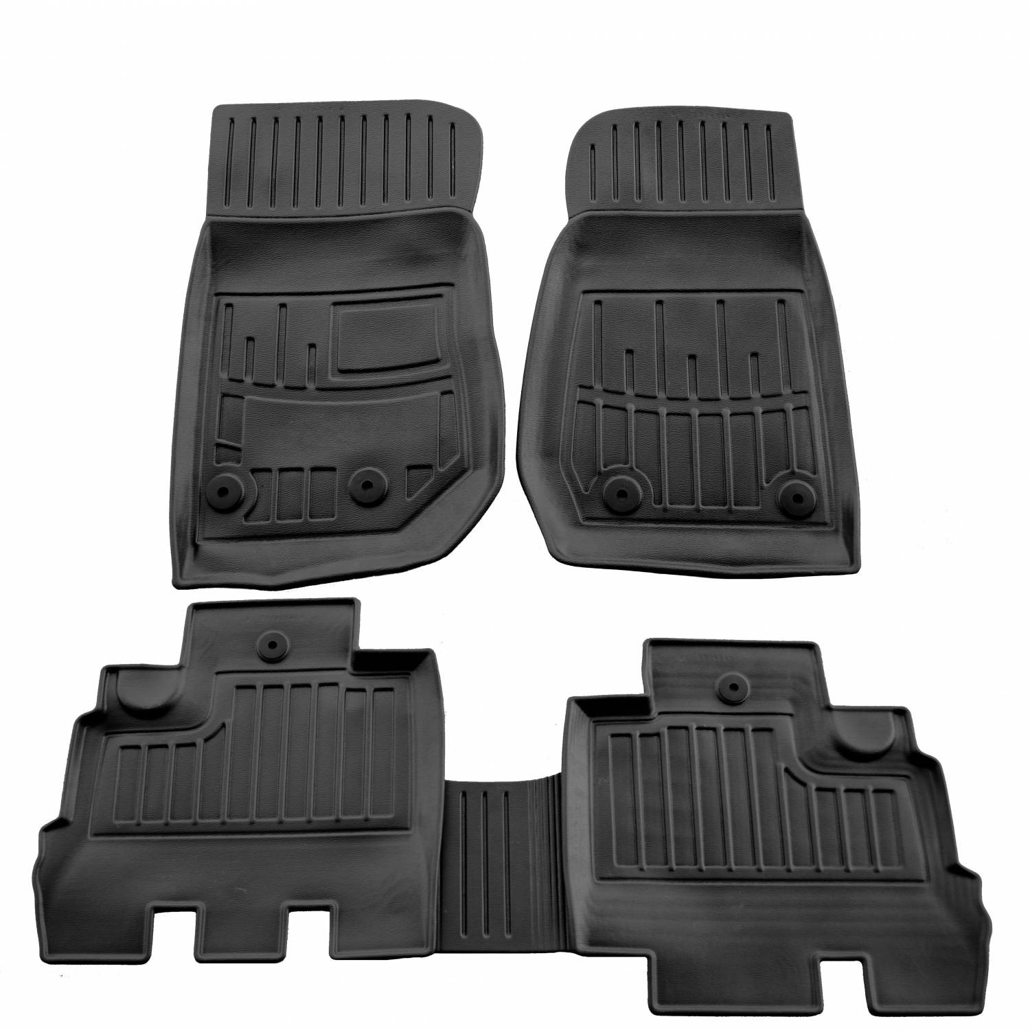  Kilimėliai 3D JEEP Wrangler JK (5 durų) 2007-2018, 5 vnt. black /5046065 Automobiliniai kilimėliai