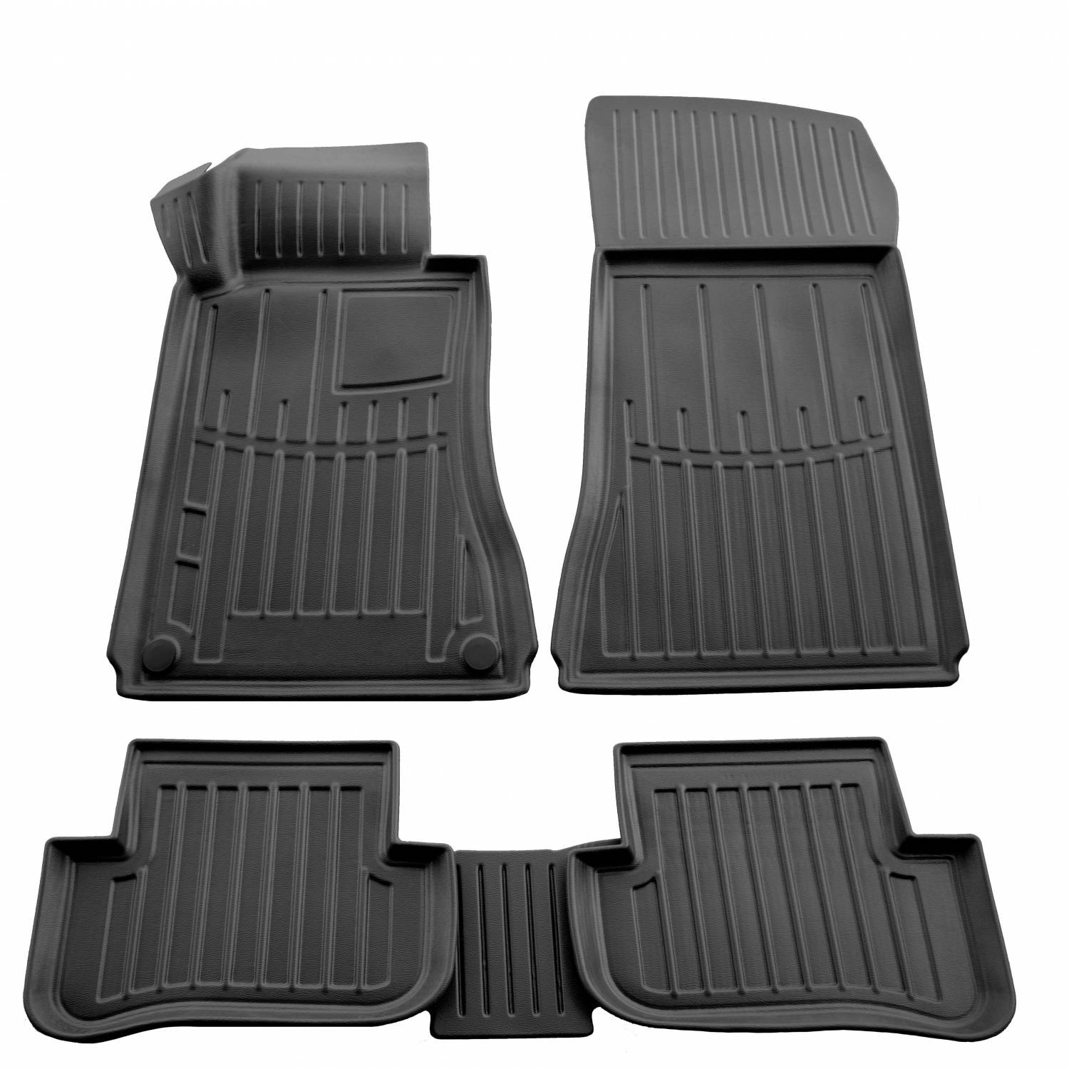  Kilimėliai 3D MERCEDES BENZ W203 C 2001-2007, 5 pc. black /5012125 Automobiliniai kilimėliai