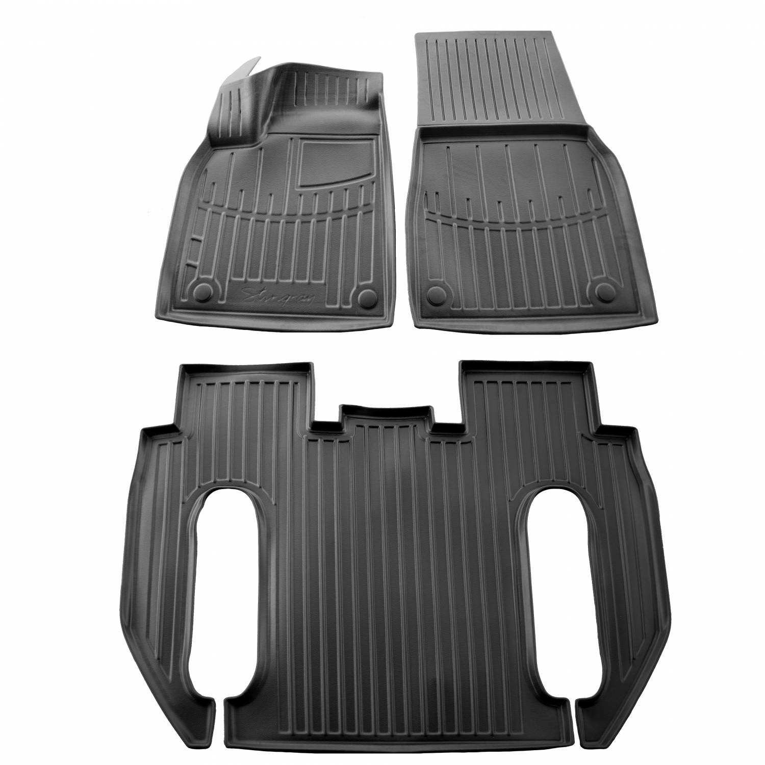  Kilimėliai 3D TESLA Model X Plaid 2022-, 4 pc. black /5050113 Automobiliniai kilimėliai