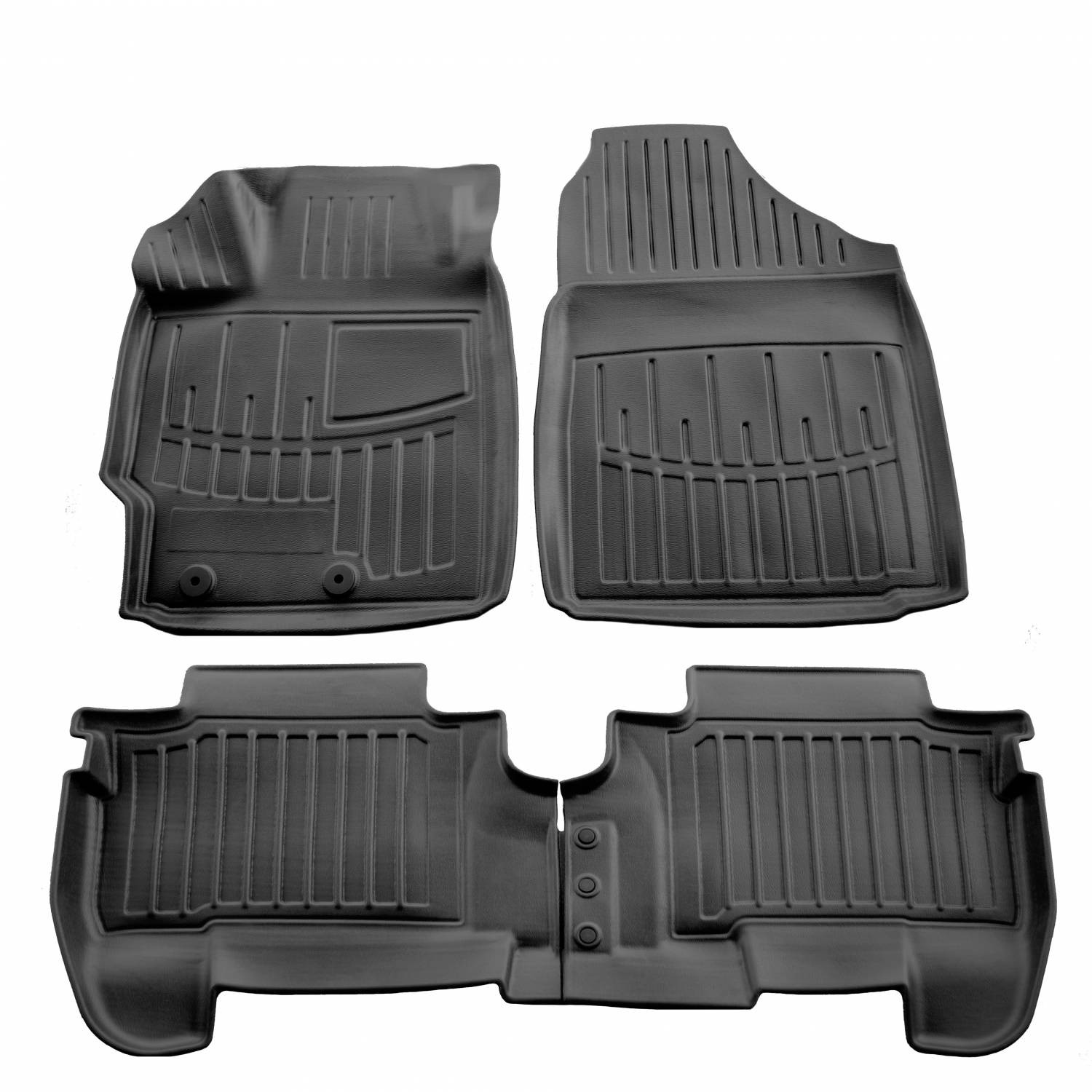 Kilimėliai 3D TOYOTA Yaris II XP9 2006-2011, 4 pc. black /5022274 Automobiliniai kilimėliai