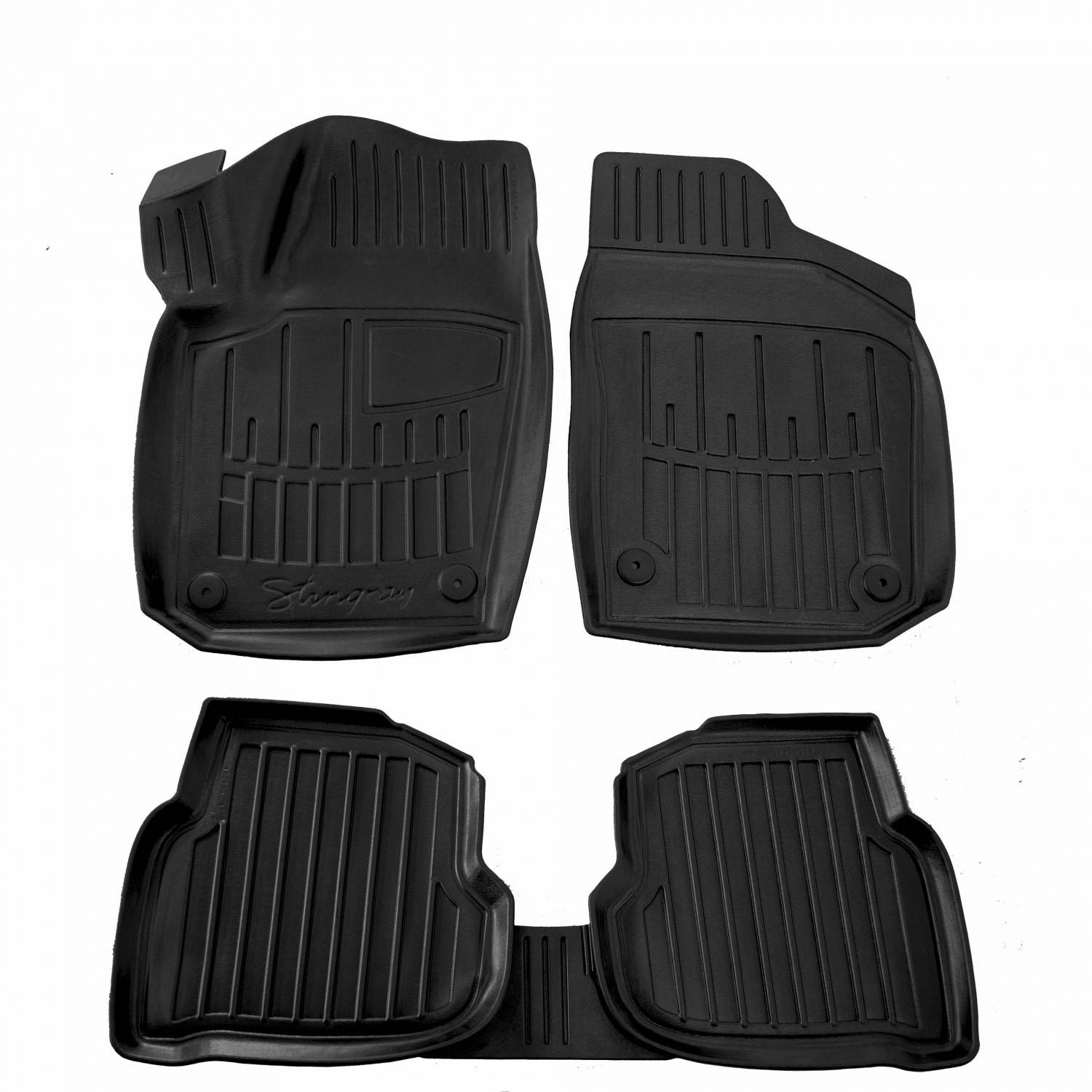  Kilimėliai 3D VOLKSWAGEN Polo 2010-2017 sedan, 5 vnt. black /5024255 Automobiliniai kilimėliai
