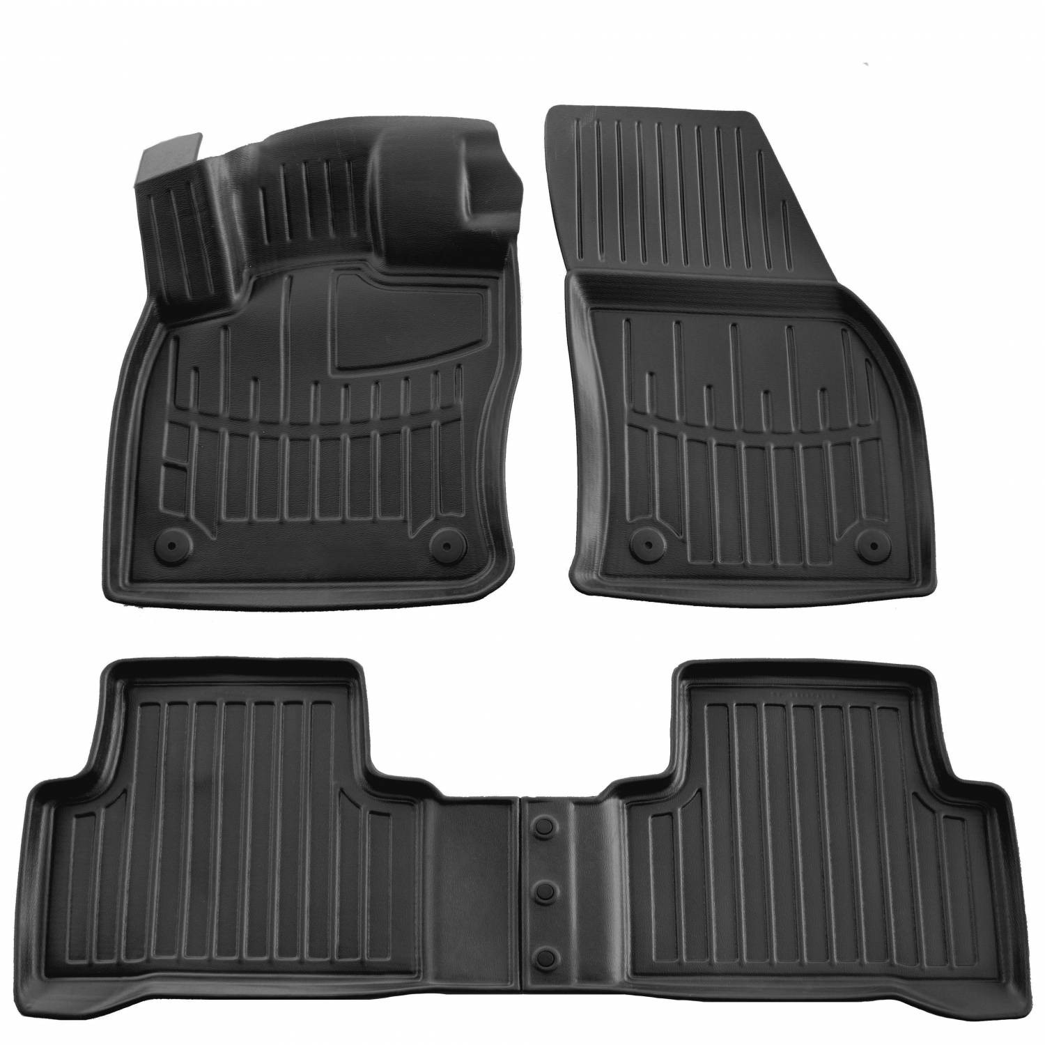  Kilimėliai 3D VOLKSWAGEN Touran II 2015-, 4 pc. black /5024344 Automobiliniai kilimėliai