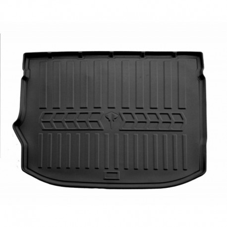  Guminis bagažinės kilimėlis SKODA Fabia IV 2021- (hatchback, lower trunk) black /6020211 Automobiliniai kilimėliai