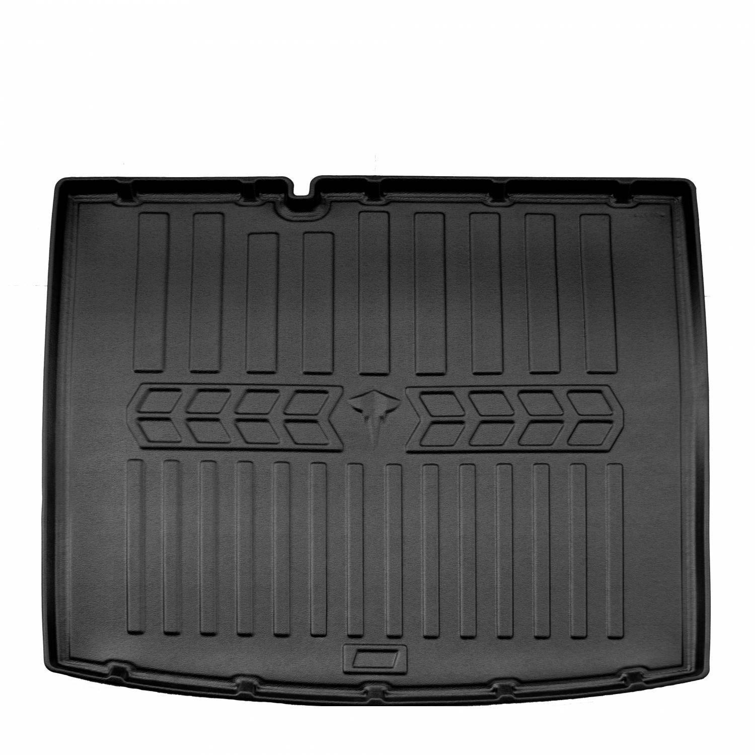  Guminis bagažinės kilimėlis SKODA Fabia III 2014-2021 (universal/lower boot) black /6020261 Automobiliniai kilimėliai