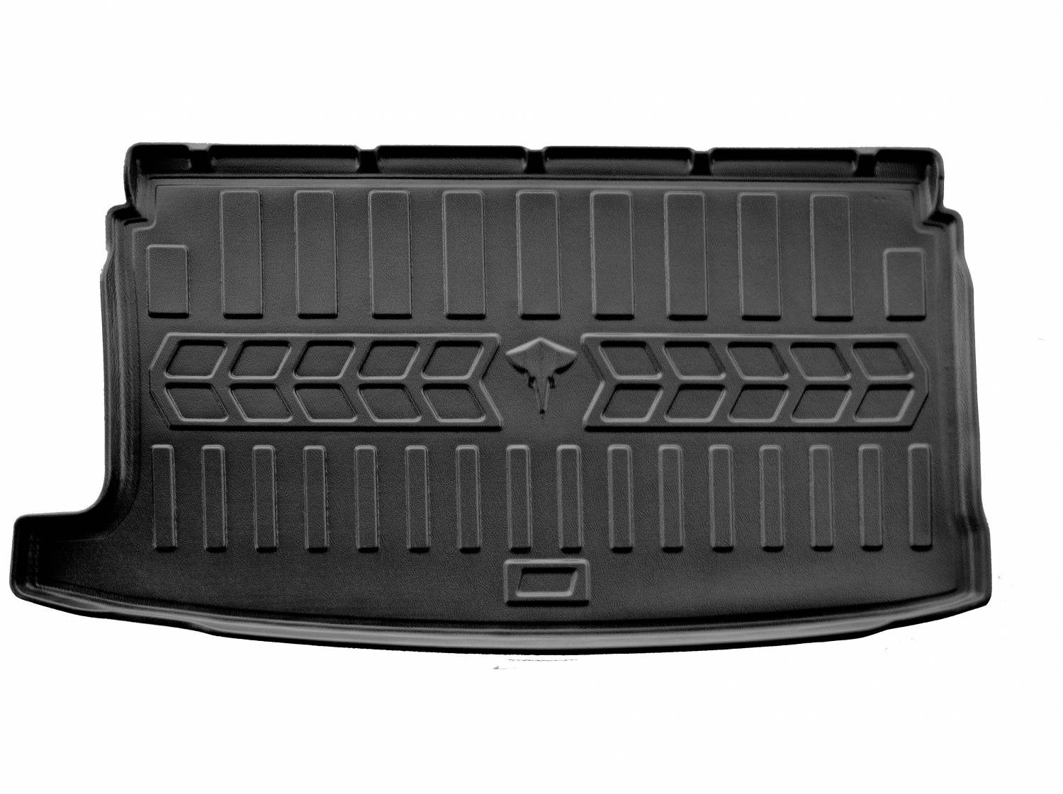  Guminis bagažinės kilimėlis VOLKSWAGEN Polo V 2009-2017 (hatchback/upper trunk) black /6024451 Automobiliniai kilimėliai