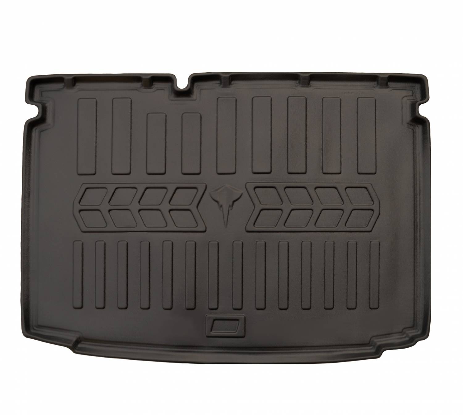  Guminis bagažinės kilimėlis VOLKSWAGEN Polo V 2009-2017 (hatchback/lower trunk) black /6024461 Automobiliniai kilimėliai