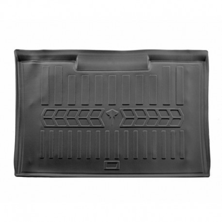  Guminis bagažinės kilimėlis RENAULT Kangoo II 2008-2020 (short base/one rear door) black /6018491 Automobiliniai kilimėliai