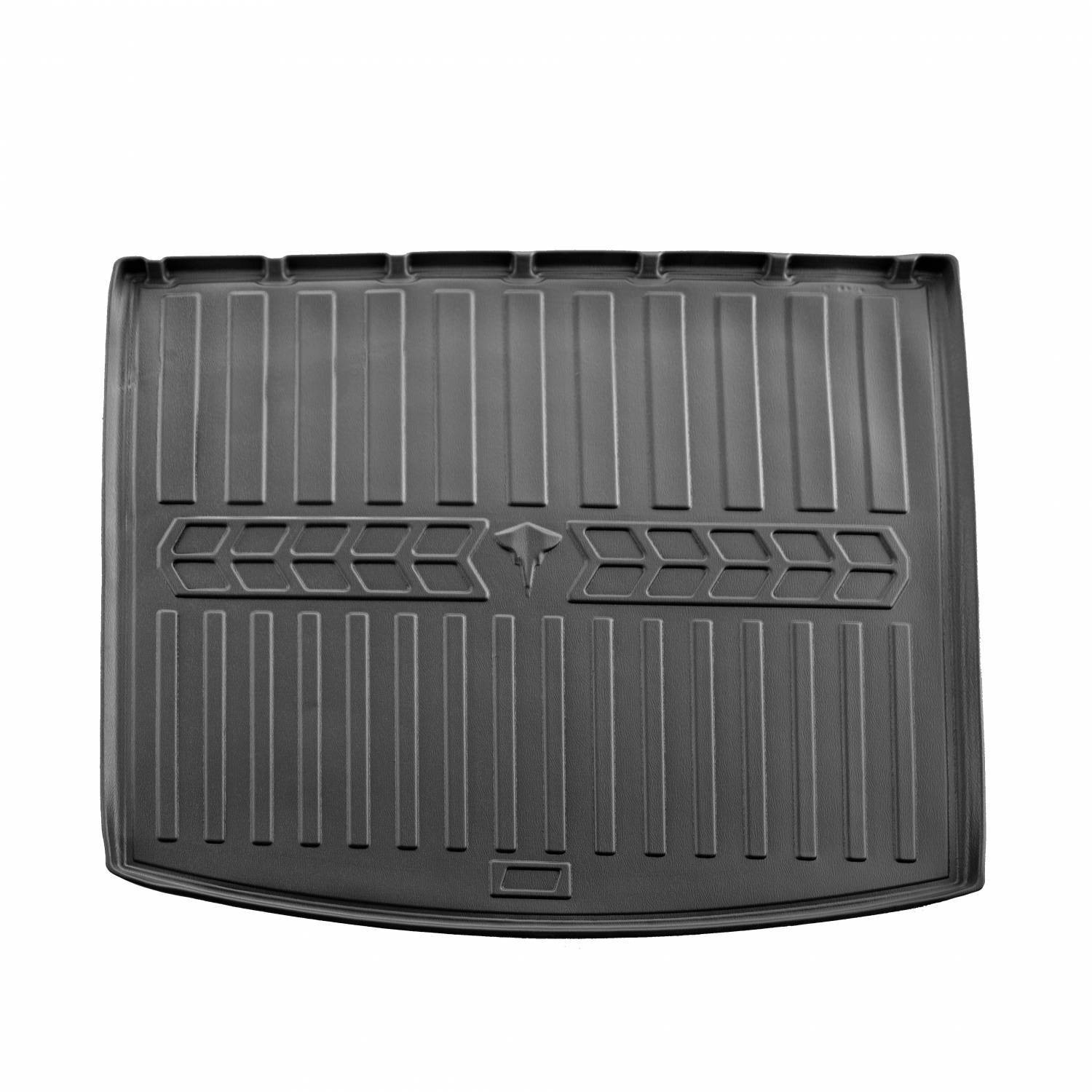  Guminis bagažinės kilimėlis SEAT Leon III 5F 2012-2020 (universal/upper trunk) black /6048031 Automobiliniai kilimėliai